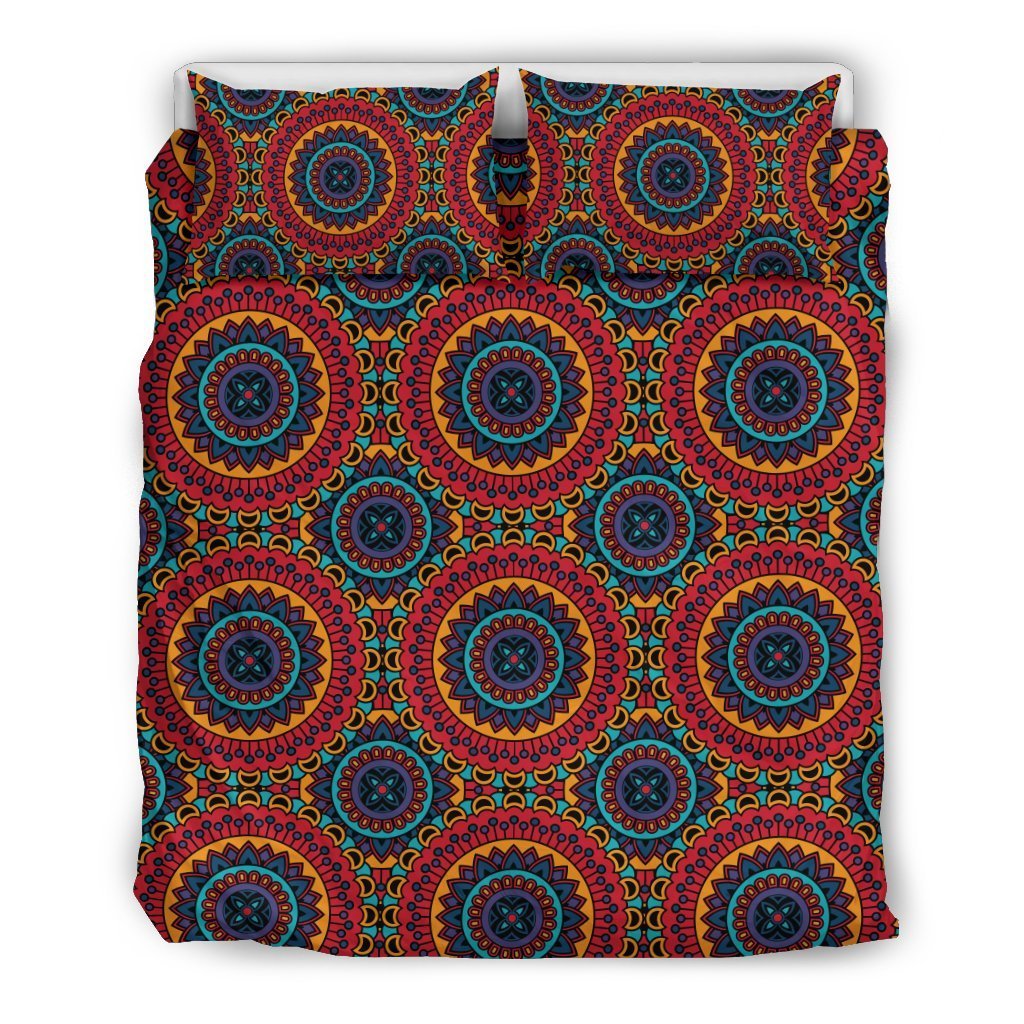 Bohemian Mandala Style Print Duvet Cover Bedding Set