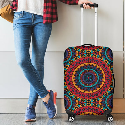 Bohemian Mandala Style Print Luggage Cover Protector