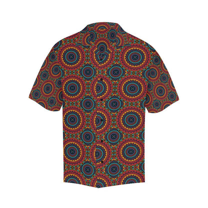Bohemian Mandala Style Print Men Aloha Hawaiian Shirt
