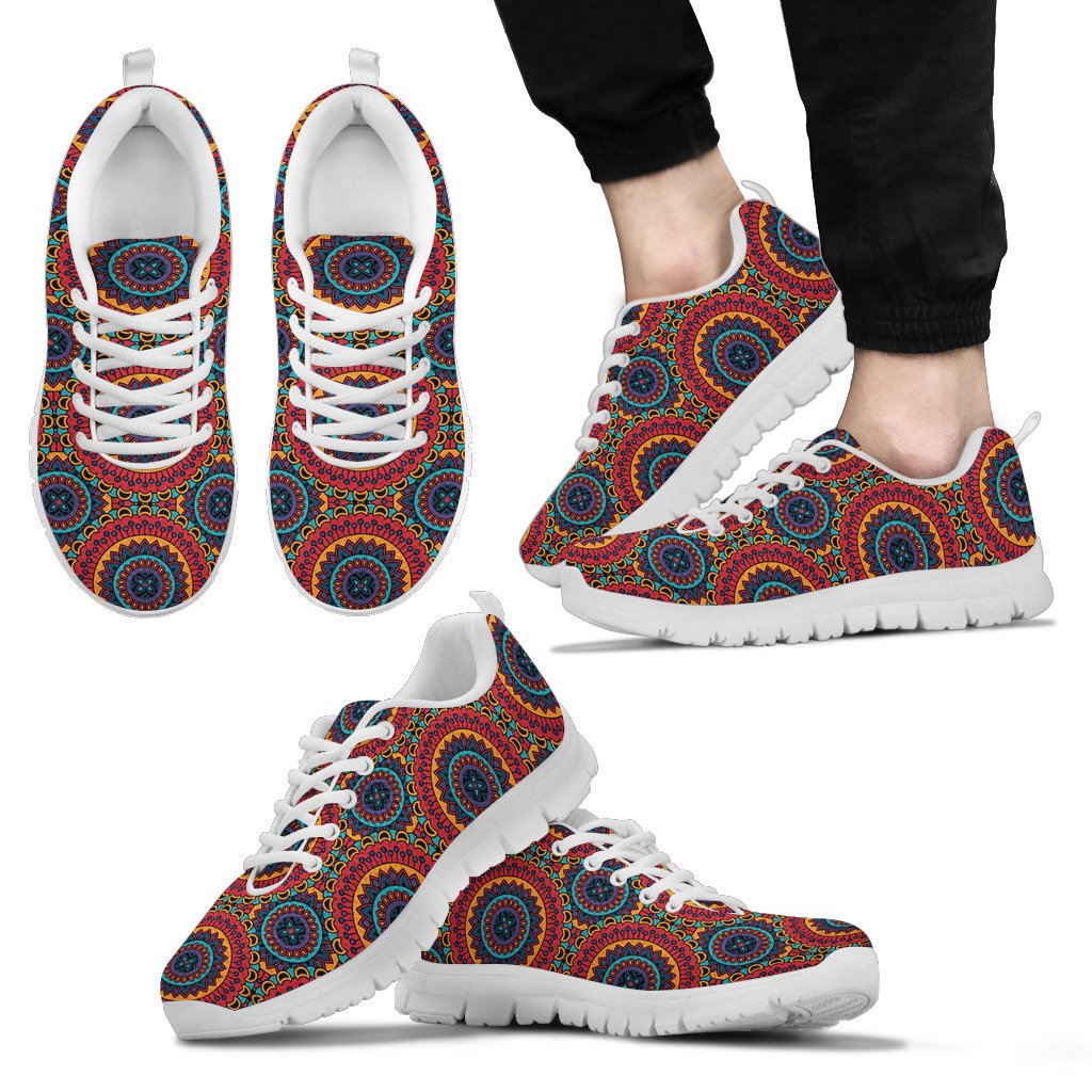 Bohemian Mandala Style Print Men Sneakers Shoes