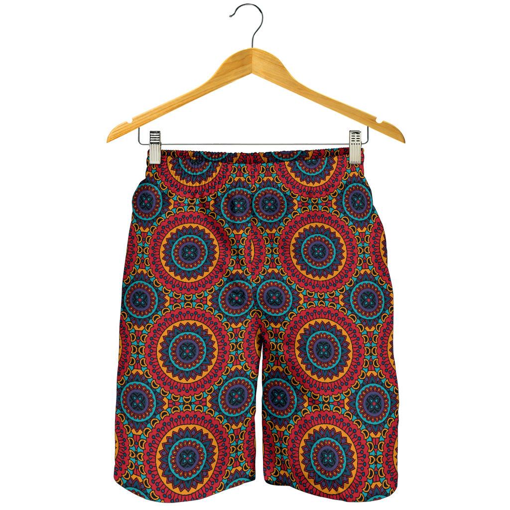 Bohemian Mandala Style Print Mens Shorts-JTAMIGO.COM