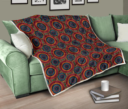 Bohemian Mandala Style Print Premium Quilt-JTAMIGO.COM