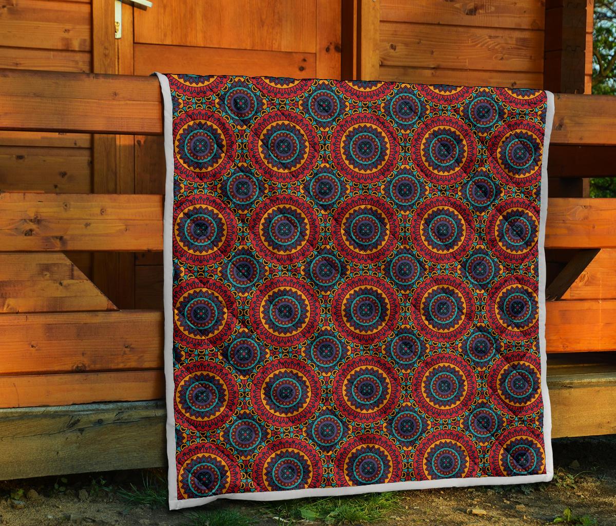 Bohemian Mandala Style Print Premium Quilt-JTAMIGO.COM