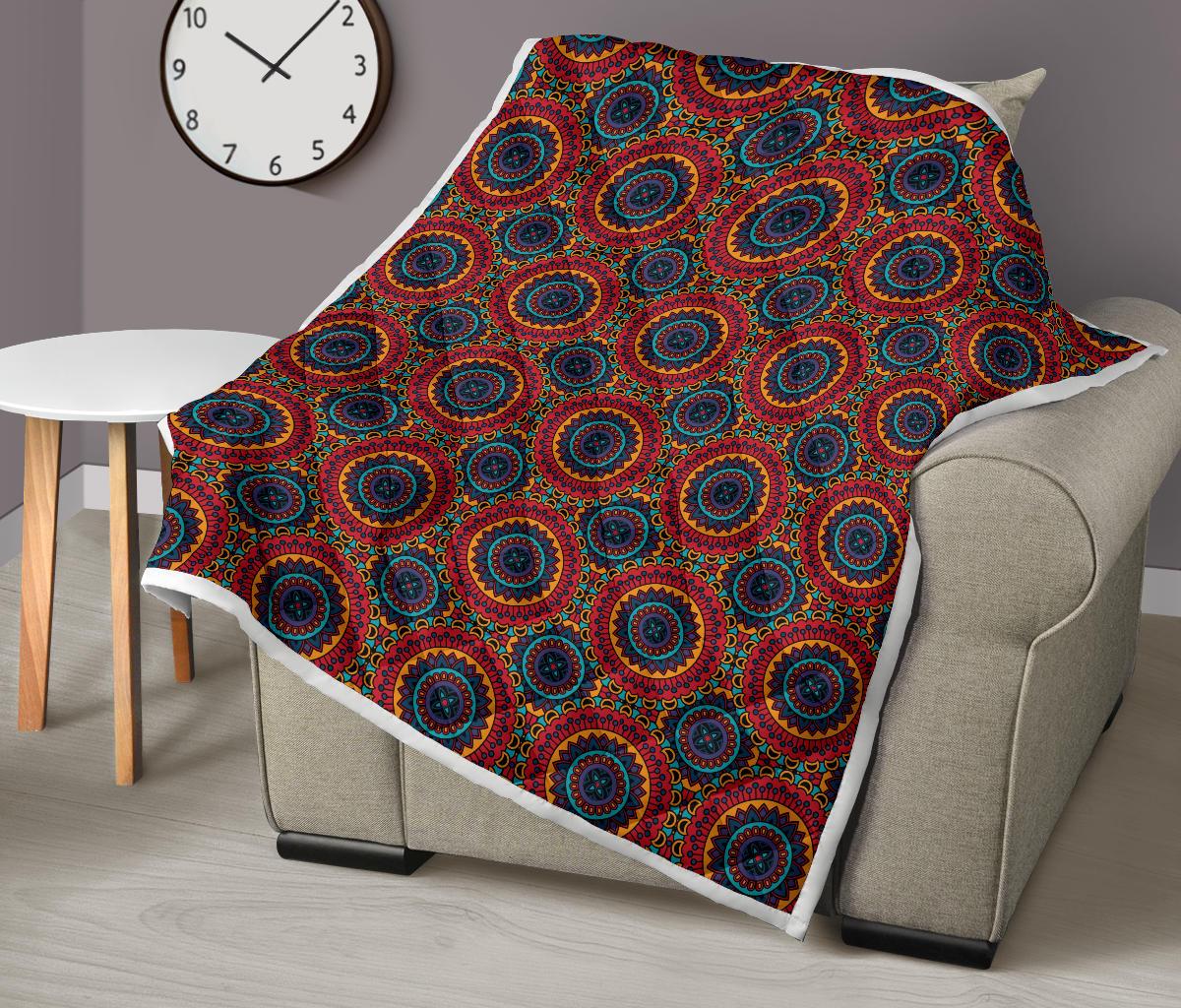 Bohemian Mandala Style Print Premium Quilt-JTAMIGO.COM