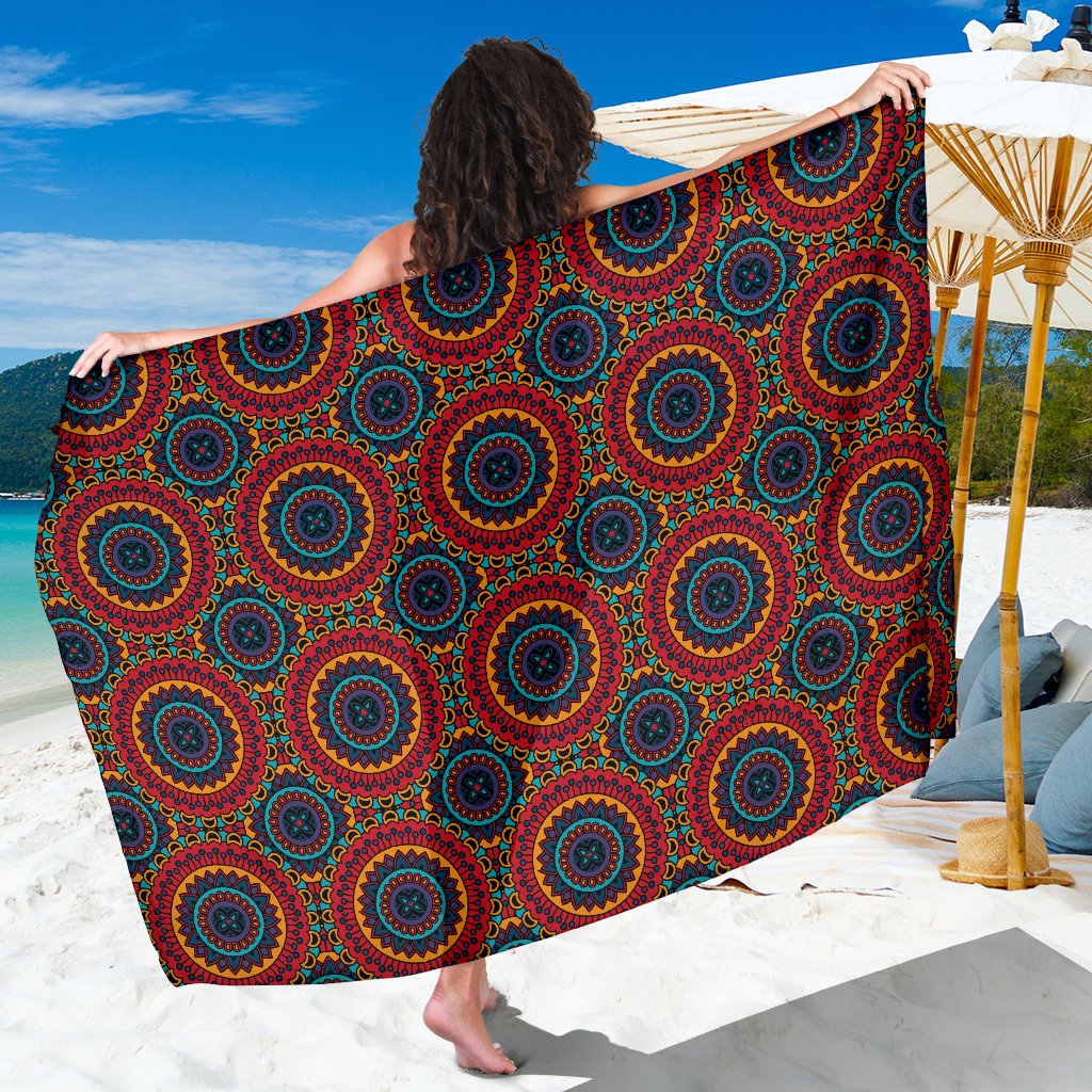 Bohemian Mandala Style Print Sarong Pareo Wrap