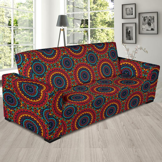 Bohemian Mandala Style Print Sofa Slipcover-JTAMIGO.COM