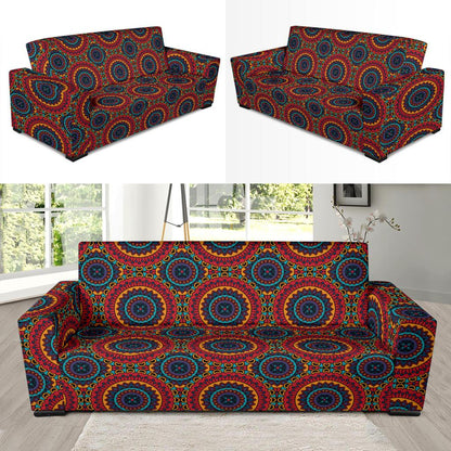 Bohemian Mandala Style Print Sofa Slipcover-JTAMIGO.COM