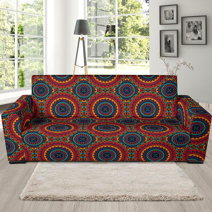 Bohemian Mandala Style Print Sofa Slipcover-JTAMIGO.COM