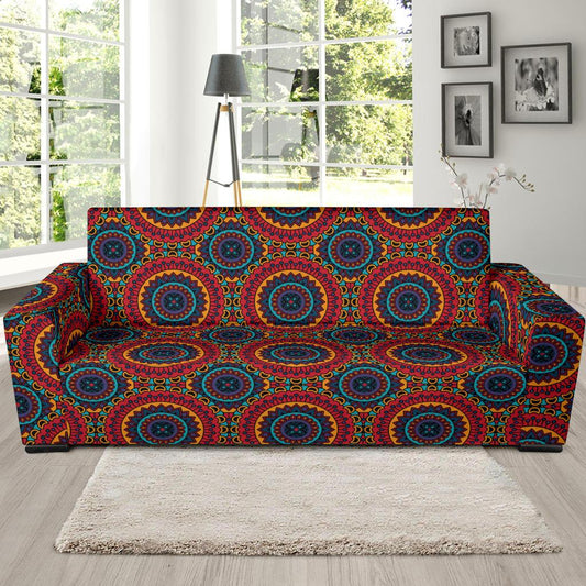 Bohemian Mandala Style Print Sofa Slipcover-JTAMIGO.COM