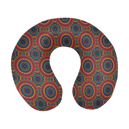 Bohemian Mandala Style Print U-Shaped Travel Neck Pillow-JTAMIGO.COM