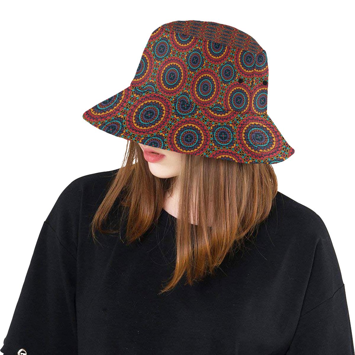 Bohemian Mandala Style Print Unisex Bucket Hat