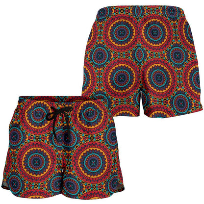 Bohemian Mandala Style Print Women Shorts-JTAMIGO.COM