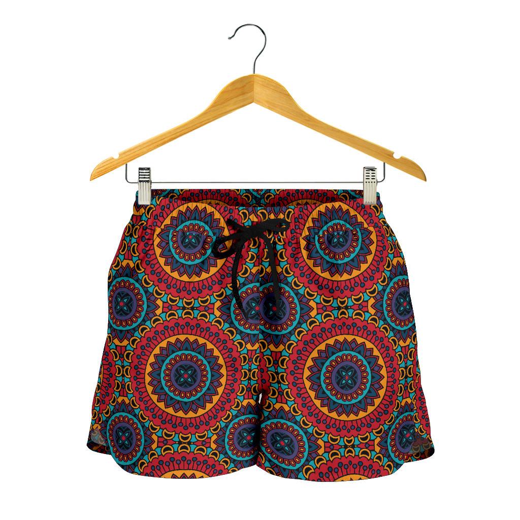 Bohemian Mandala Style Print Women Shorts-JTAMIGO.COM