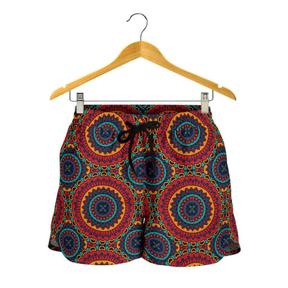Bohemian Mandala Style Print Women Shorts-JTAMIGO.COM