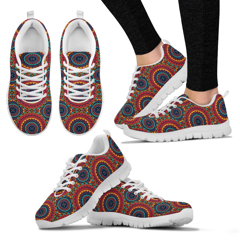 Bohemian Mandala Style Print Women Sneakers Shoes