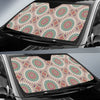 Bohemian Round Style Print Car Sun Shade For Windshield