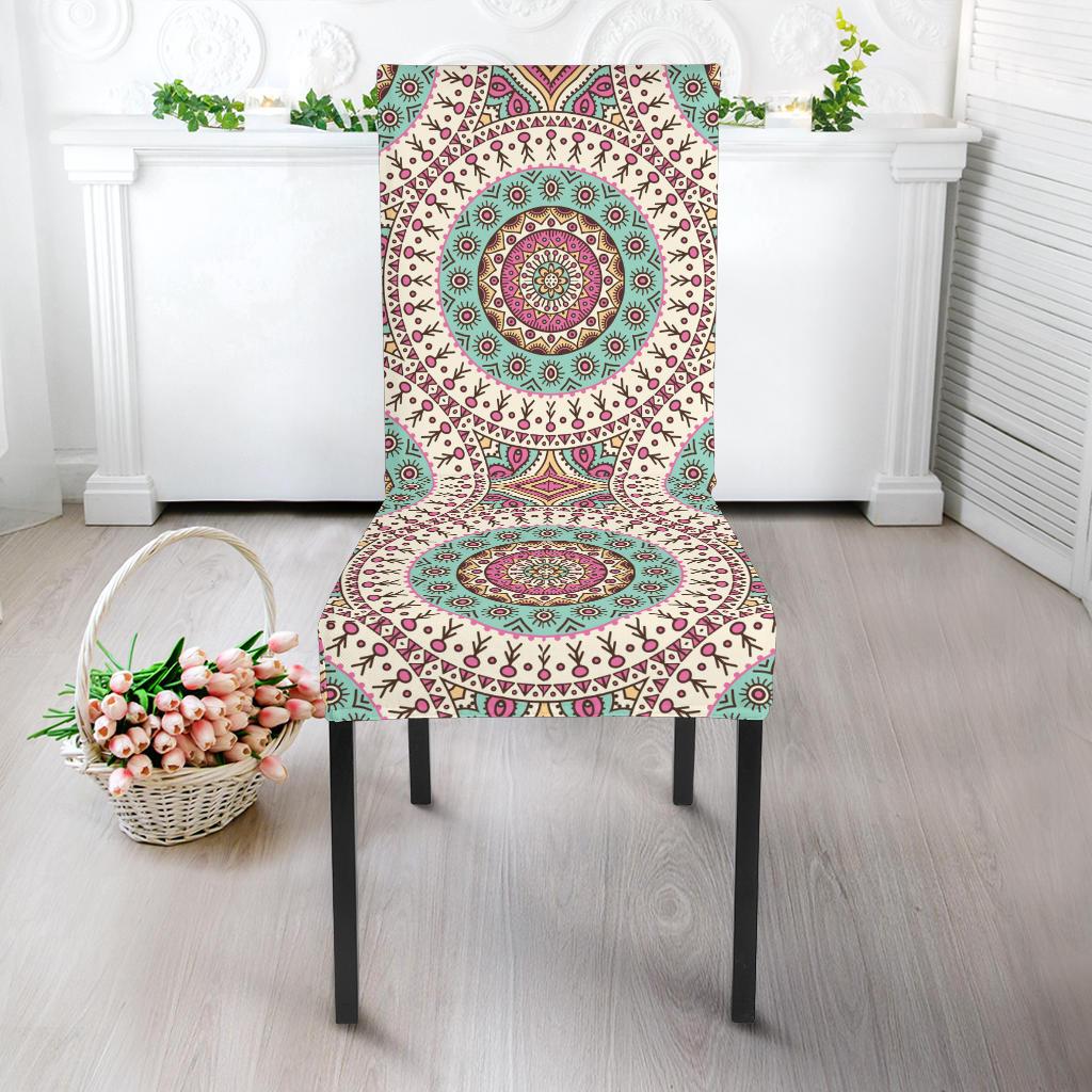 Bohemian Round Style Print Dinning Chair Slipper-JTAMIGO.COM