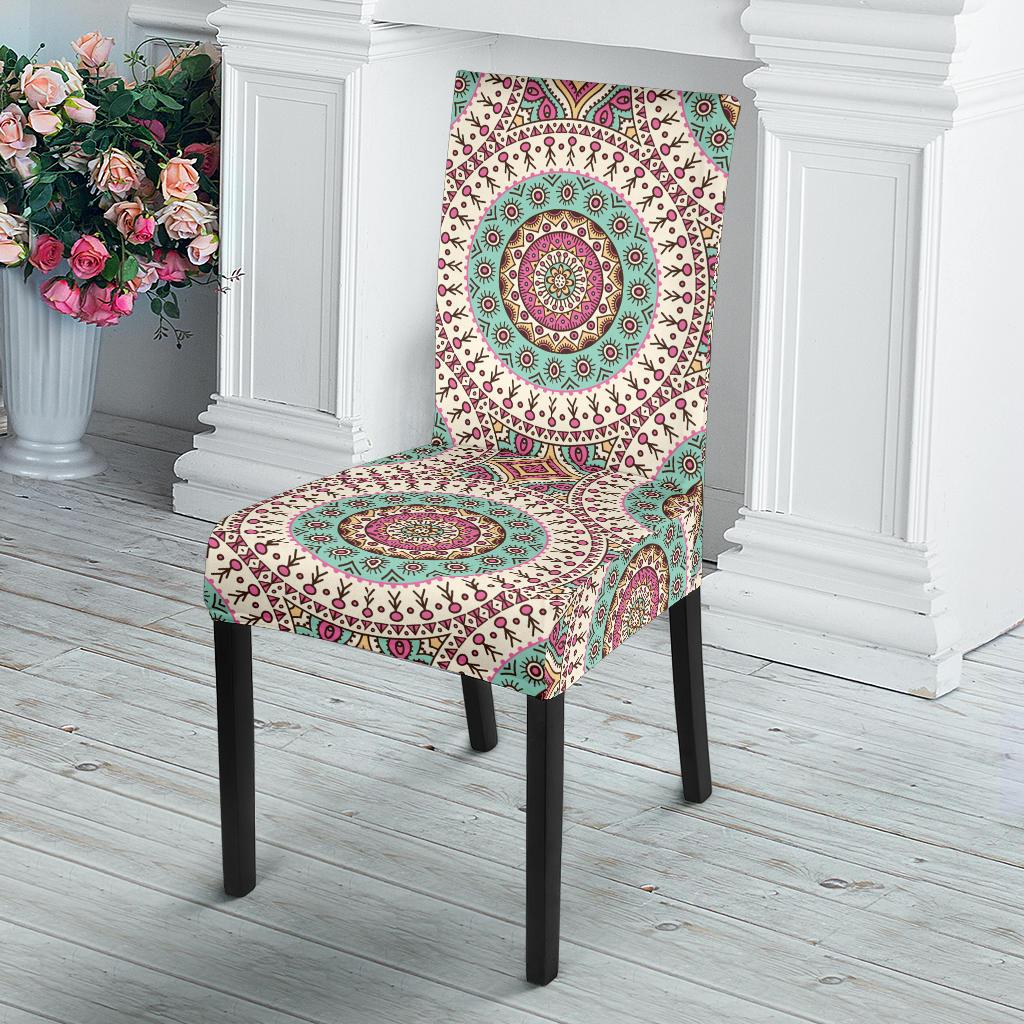 Bohemian Round Style Print Dinning Chair Slipper-JTAMIGO.COM