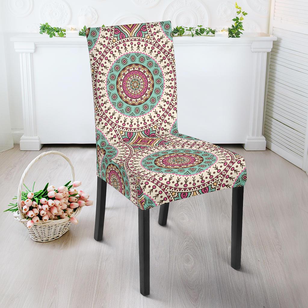 Bohemian Round Style Print Dinning Chair Slipper-JTAMIGO.COM