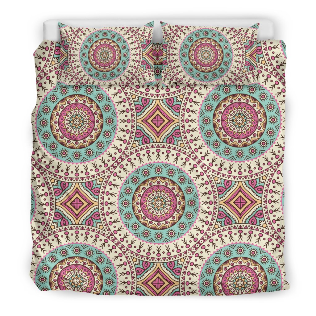 Bohemian Round Style Print Duvet Cover Bedding Set