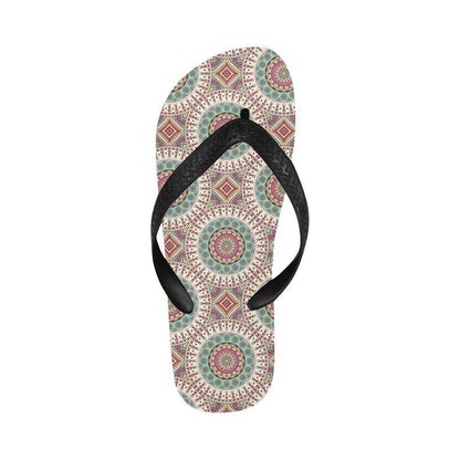 Bohemian Round Style Print Flip Flops-JTAMIGO.COM