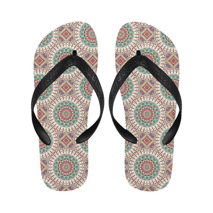 Bohemian Round Style Print Flip Flops-JTAMIGO.COM