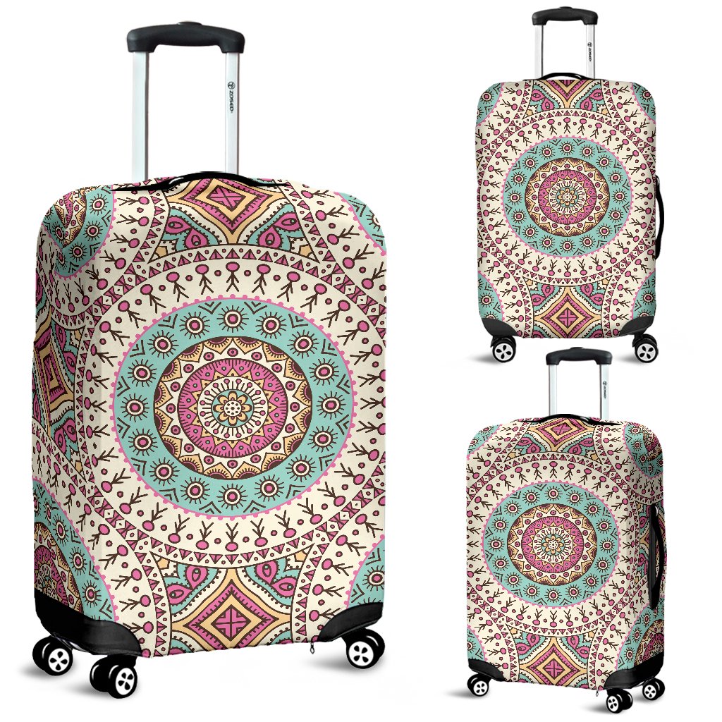 Bohemian Round Style Print Luggage Cover Protector