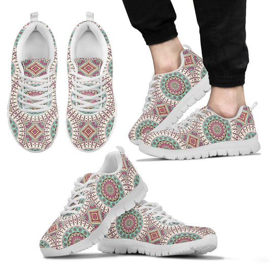Bohemian Round Style Print Men Sneakers Shoes