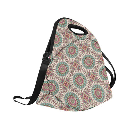 Bohemian Round Style Print Neoprene Lunch Bag (Model 1669)(Large)-JTAMIGO.COM