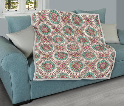 Bohemian Round Style Print Premium Quilt-JTAMIGO.COM