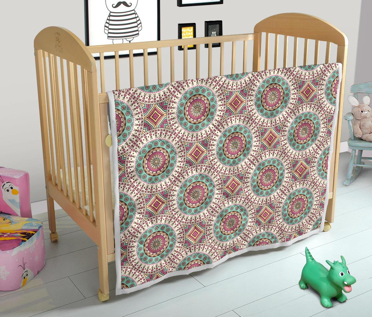 Bohemian Round Style Print Premium Quilt-JTAMIGO.COM