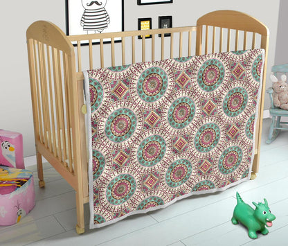 Bohemian Round Style Print Premium Quilt-JTAMIGO.COM