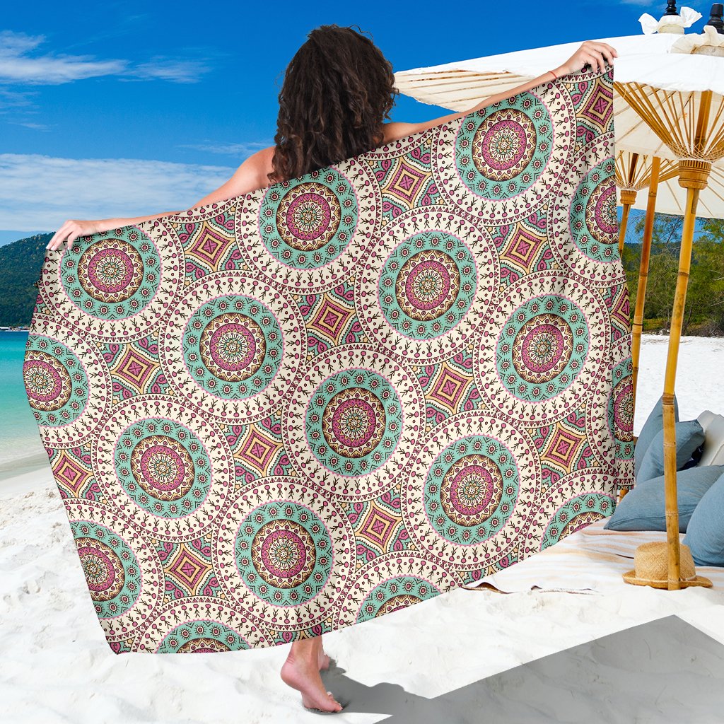 Bohemian Round Style Print Sarong Pareo Wrap