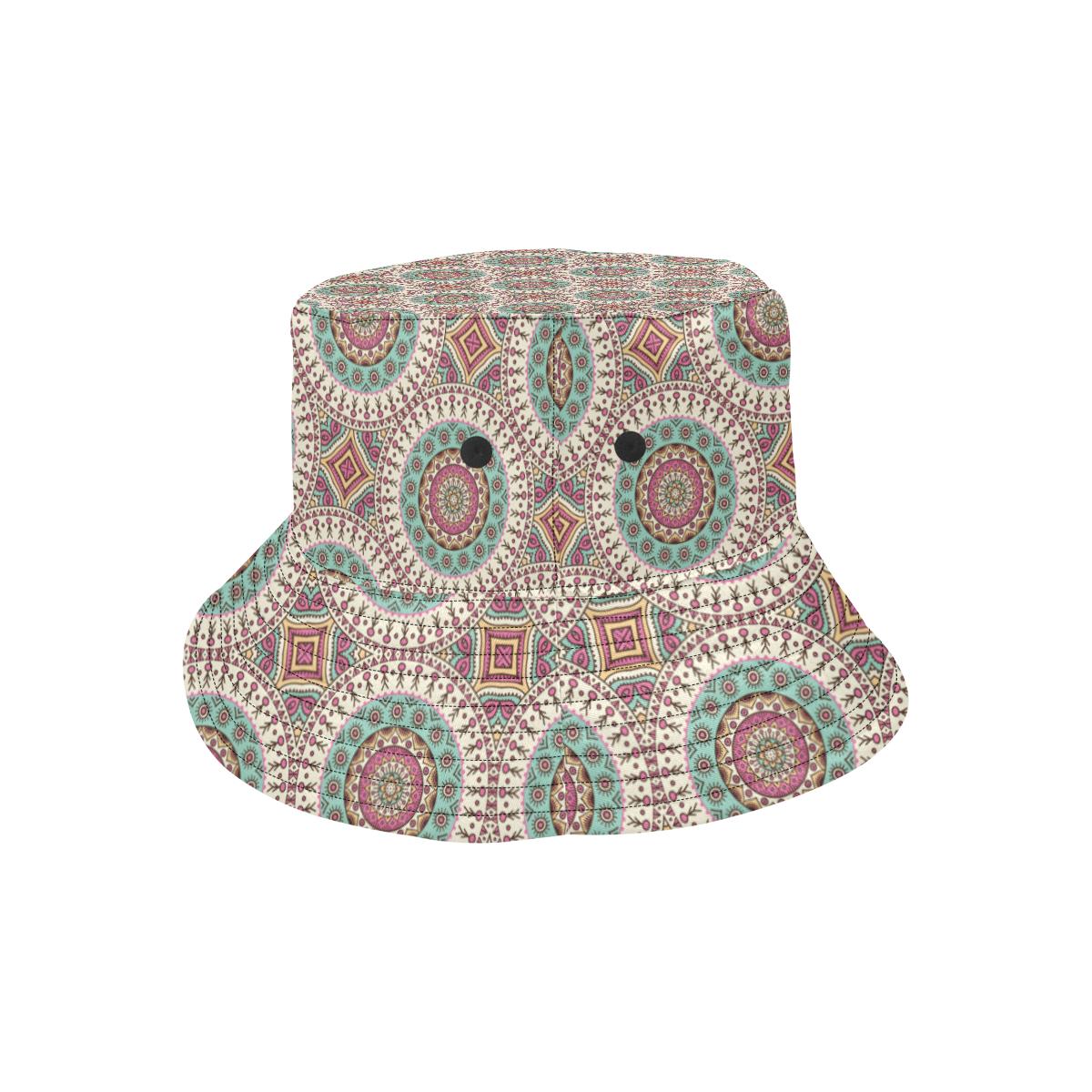 Bohemian Round Style Print Unisex Bucket Hat