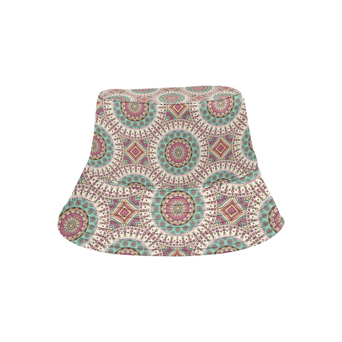 Bohemian Round Style Print Unisex Bucket Hat