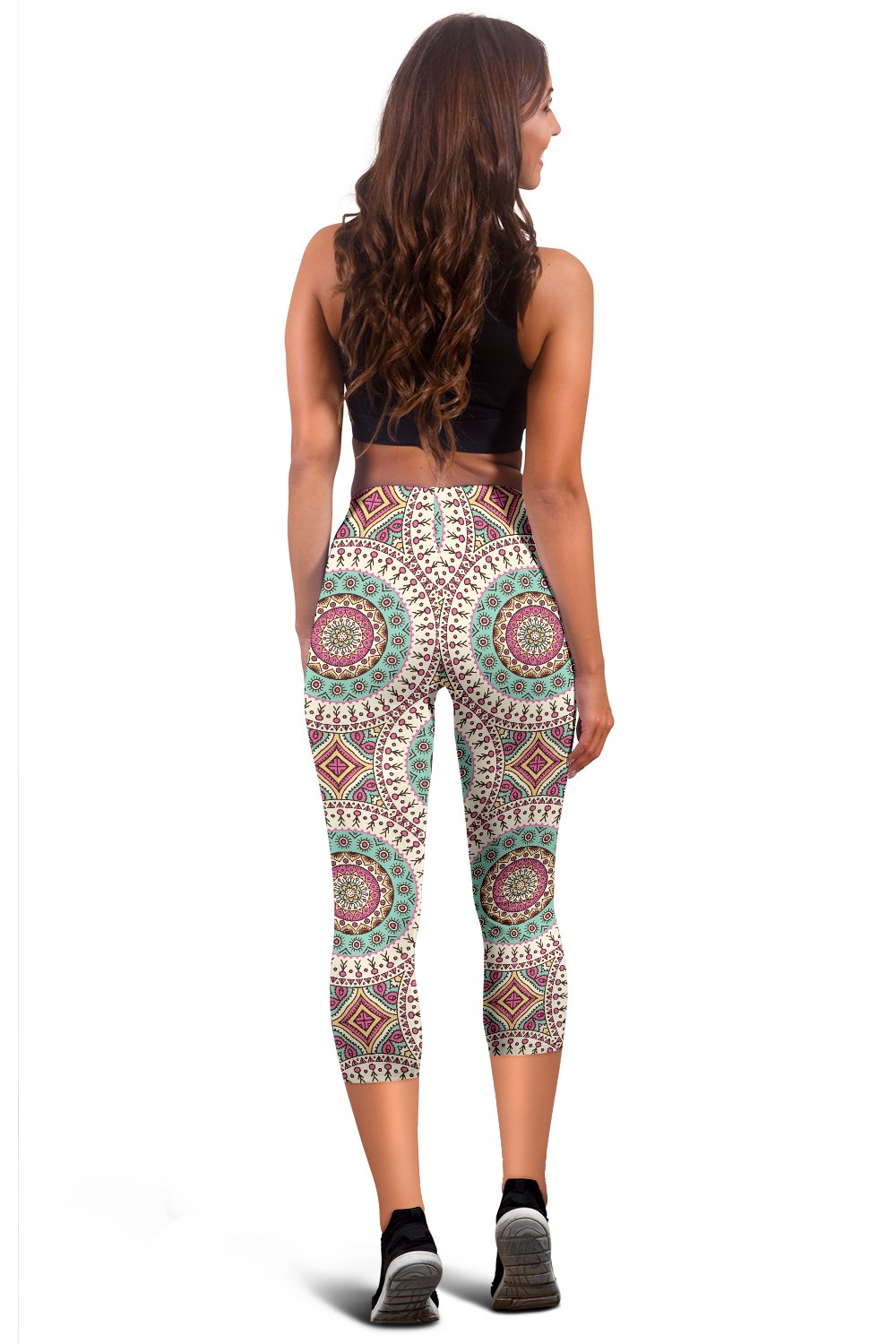 Bohemian Round Style Print Women Capris