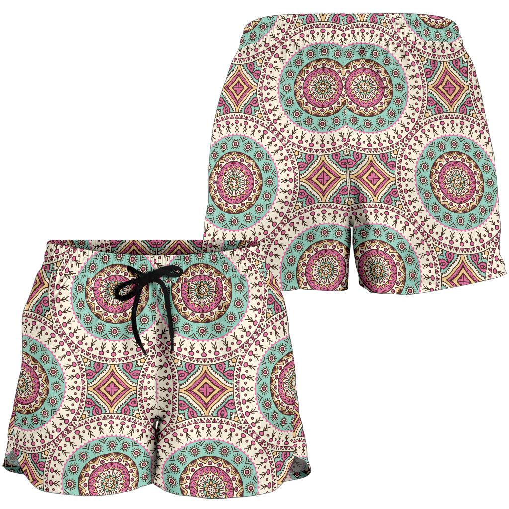 Bohemian Round Style Print Women Shorts-JTAMIGO.COM