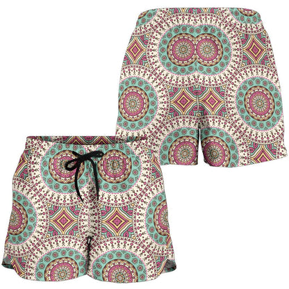 Bohemian Round Style Print Women Shorts-JTAMIGO.COM
