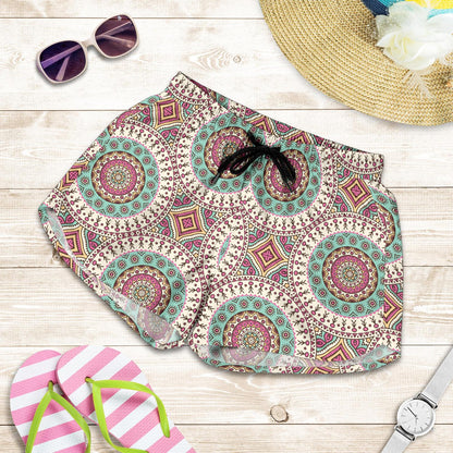 Bohemian Round Style Print Women Shorts-JTAMIGO.COM