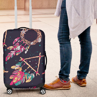 Boho Dream Catcher Colorful Luggage Cover Protector