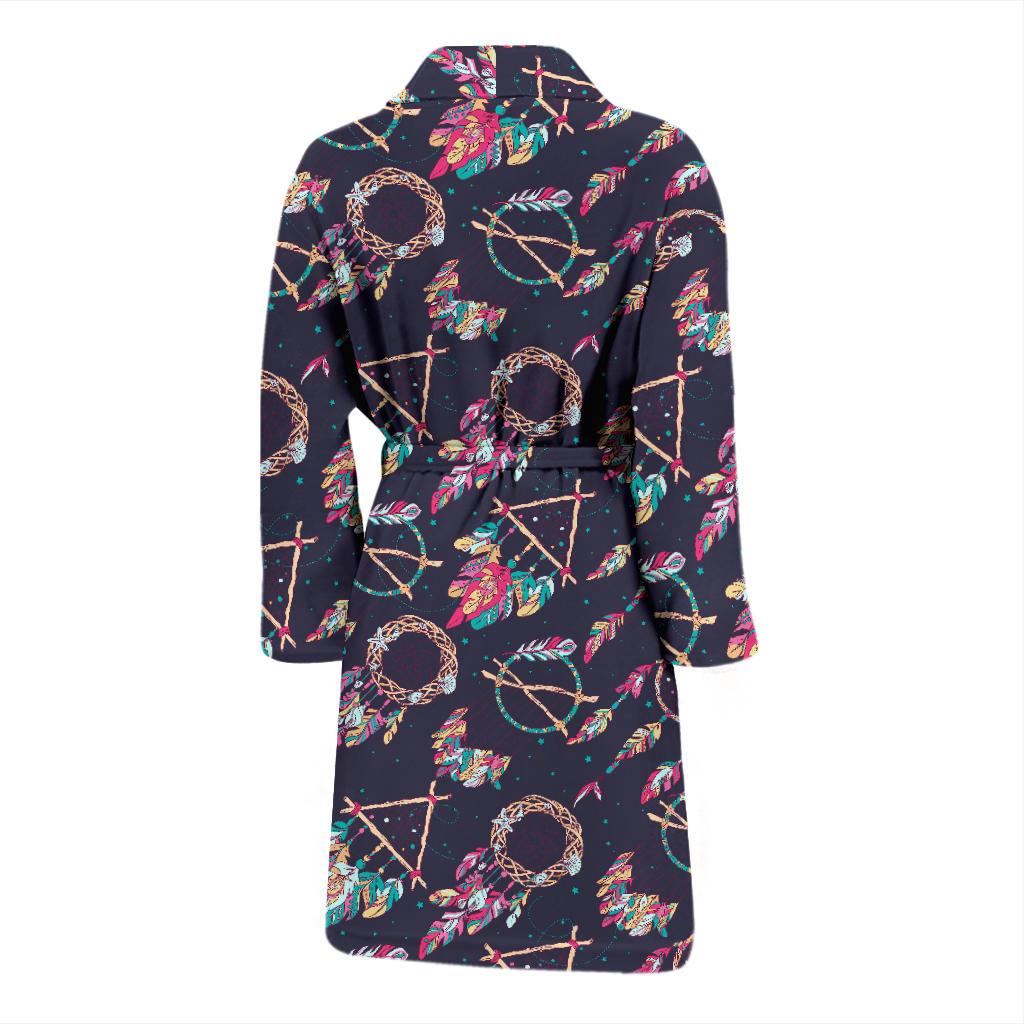 Boho Dream Catcher Colorful Men Bath Robe-JTAMIGO.COM