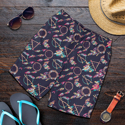 Boho Dream Catcher Colorful Mens Shorts-JTAMIGO.COM