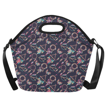 Boho Dream Catcher Colorful Neoprene Lunch Bag (Model 1669)(Large)-JTAMIGO.COM