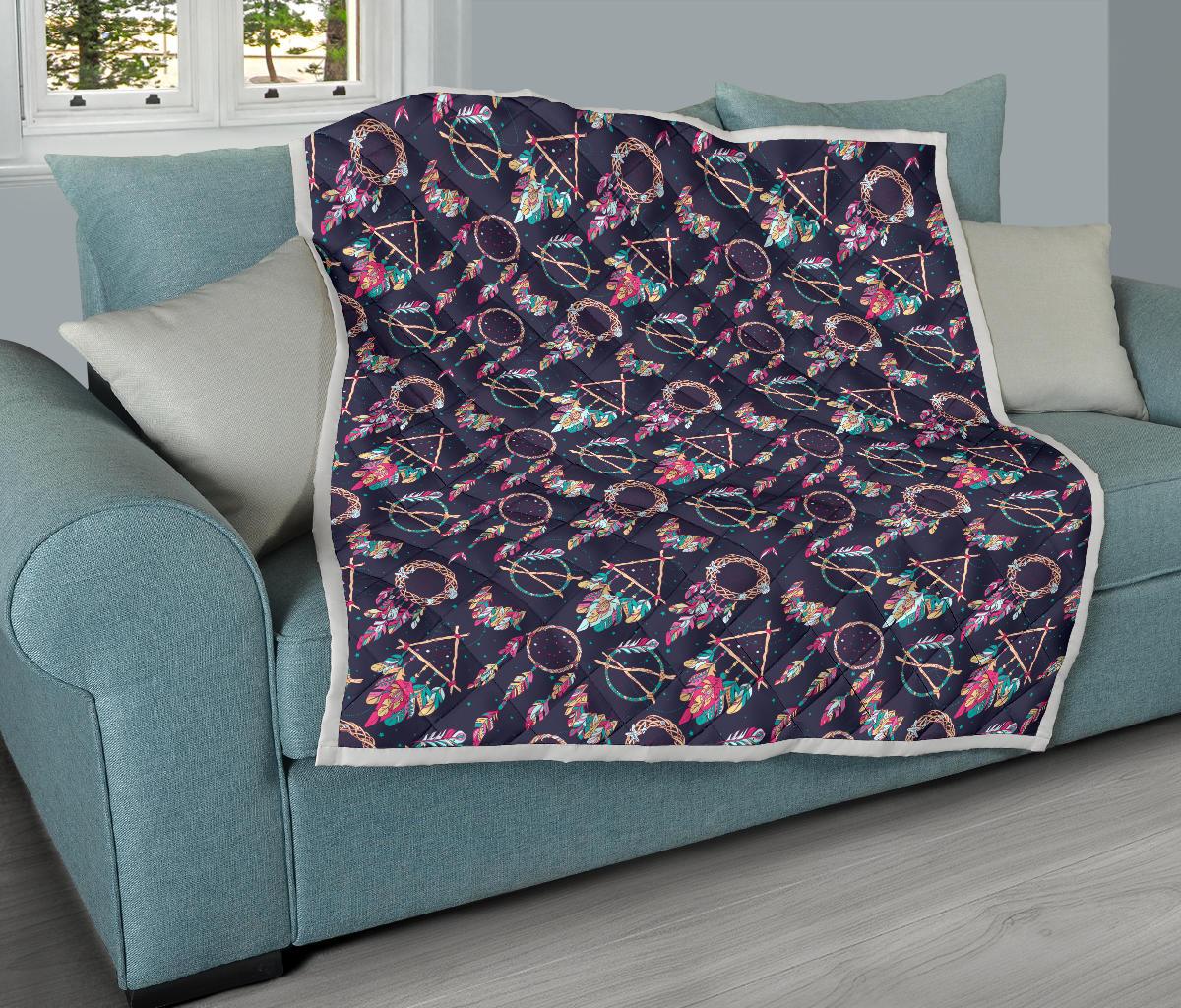 Boho Dream Catcher Colorful Premium Quilt-JTAMIGO.COM