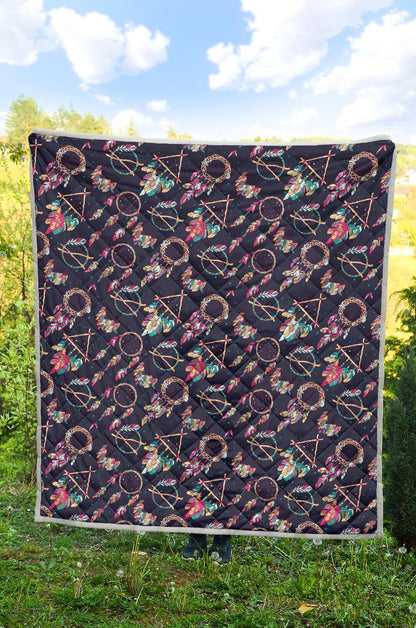 Boho Dream Catcher Colorful Premium Quilt-JTAMIGO.COM