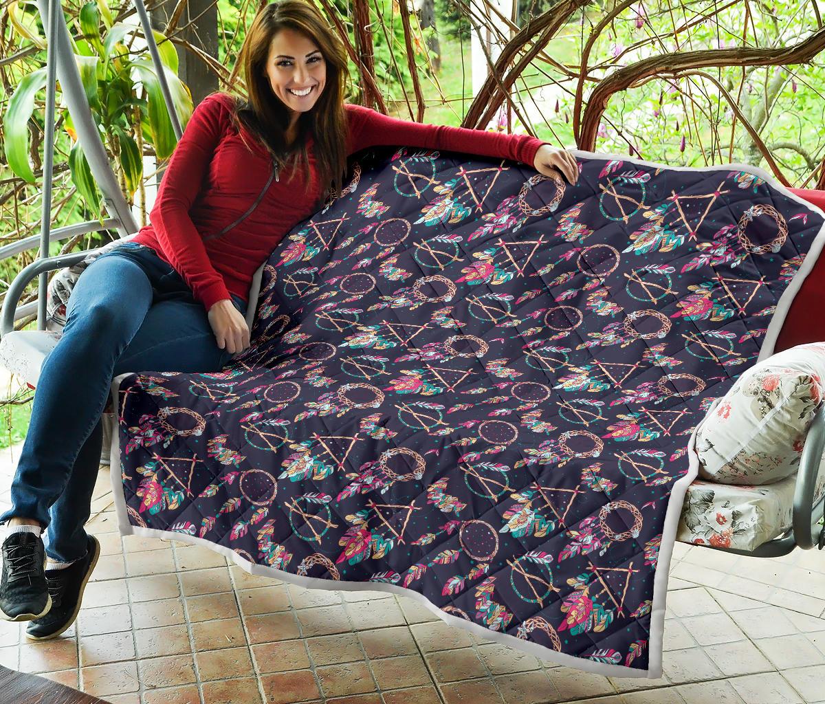 Boho Dream Catcher Colorful Premium Quilt-JTAMIGO.COM