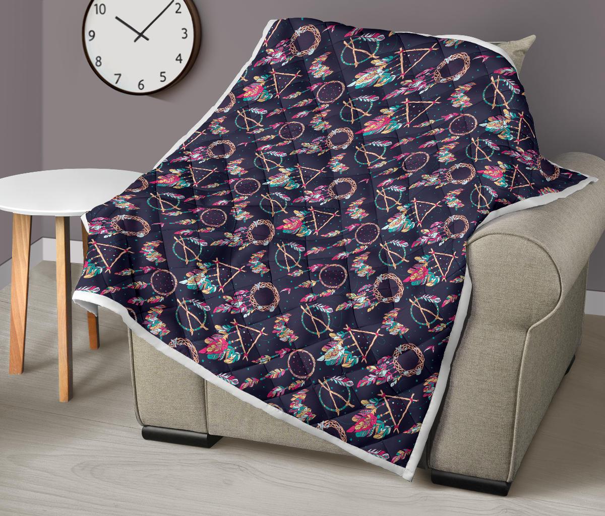 Boho Dream Catcher Colorful Premium Quilt-JTAMIGO.COM