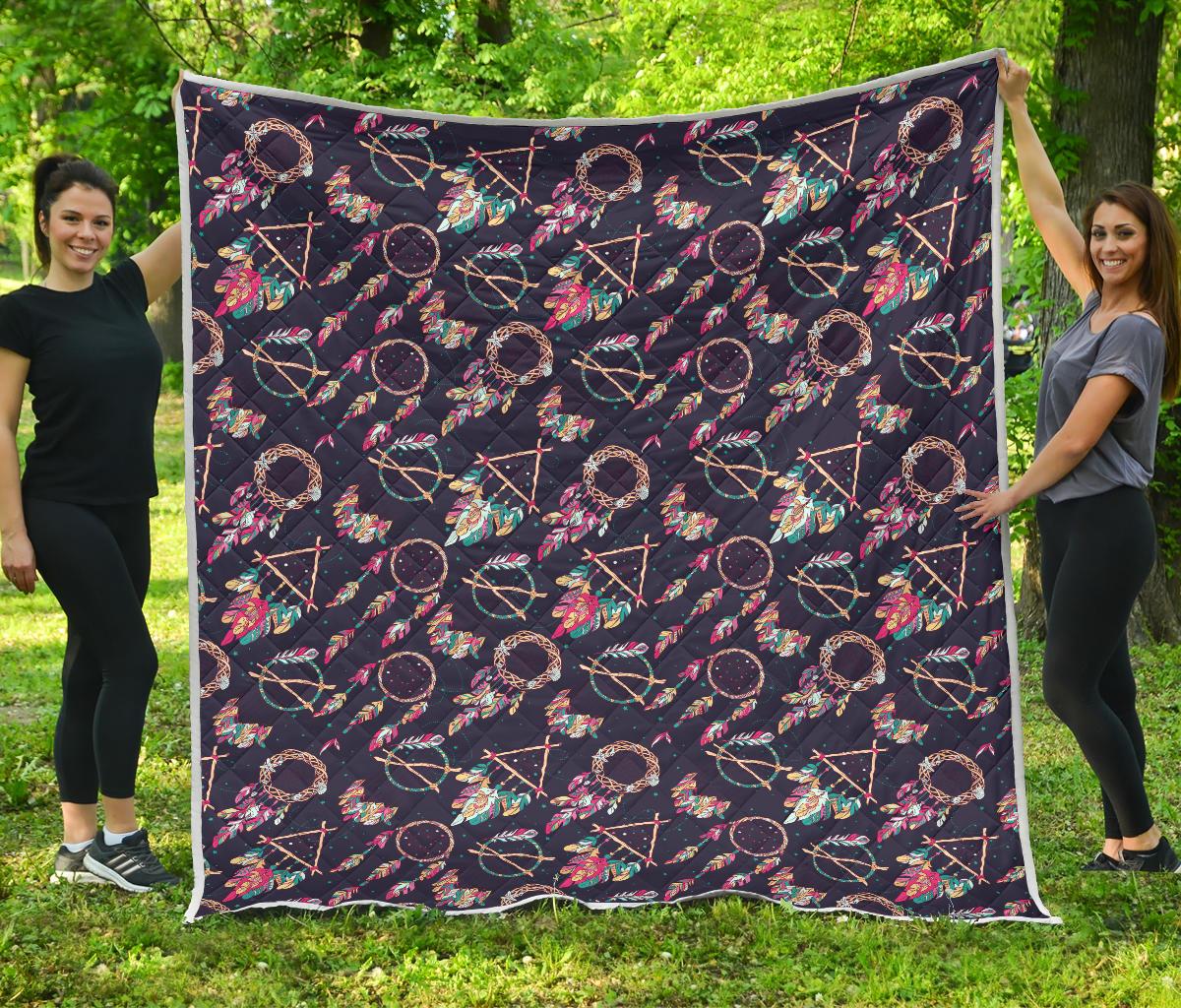 Boho Dream Catcher Colorful Premium Quilt-JTAMIGO.COM