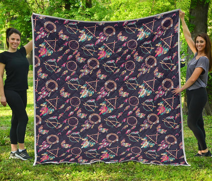 Boho Dream Catcher Colorful Premium Quilt-JTAMIGO.COM