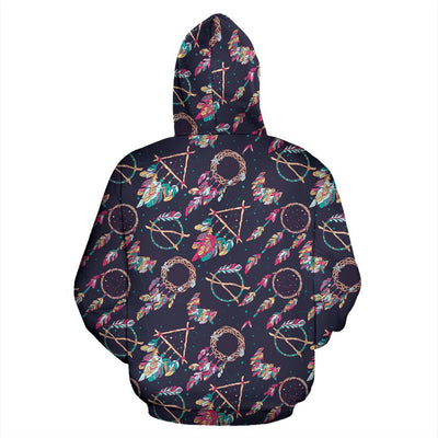 Boho Dream Catcher Colorful Pullover Hoodie